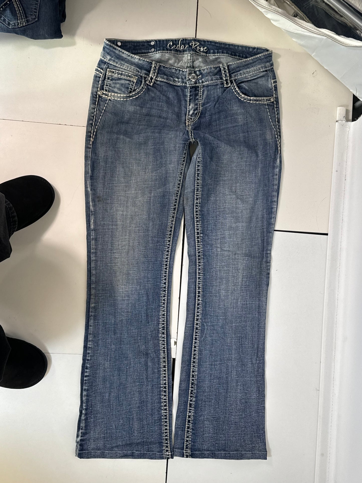 Lågmidjade jeans stl: M