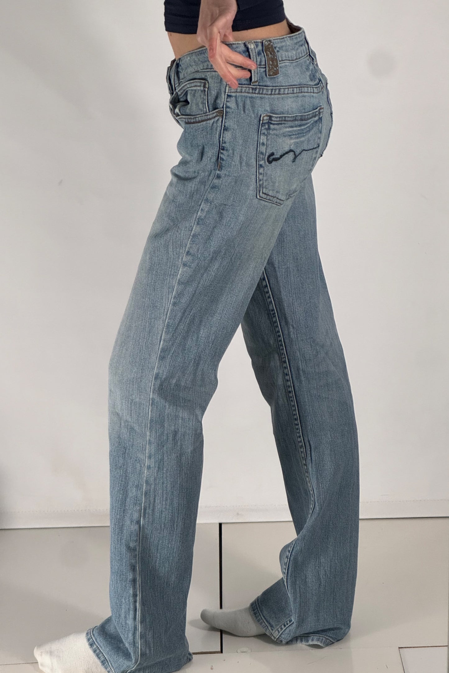 Lågmidjade jeans stl: M
