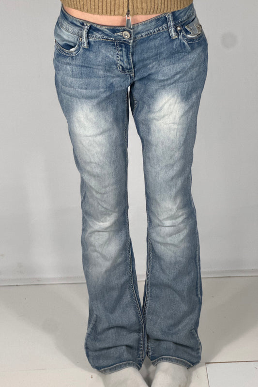 Lågmidjade jeans stl: M