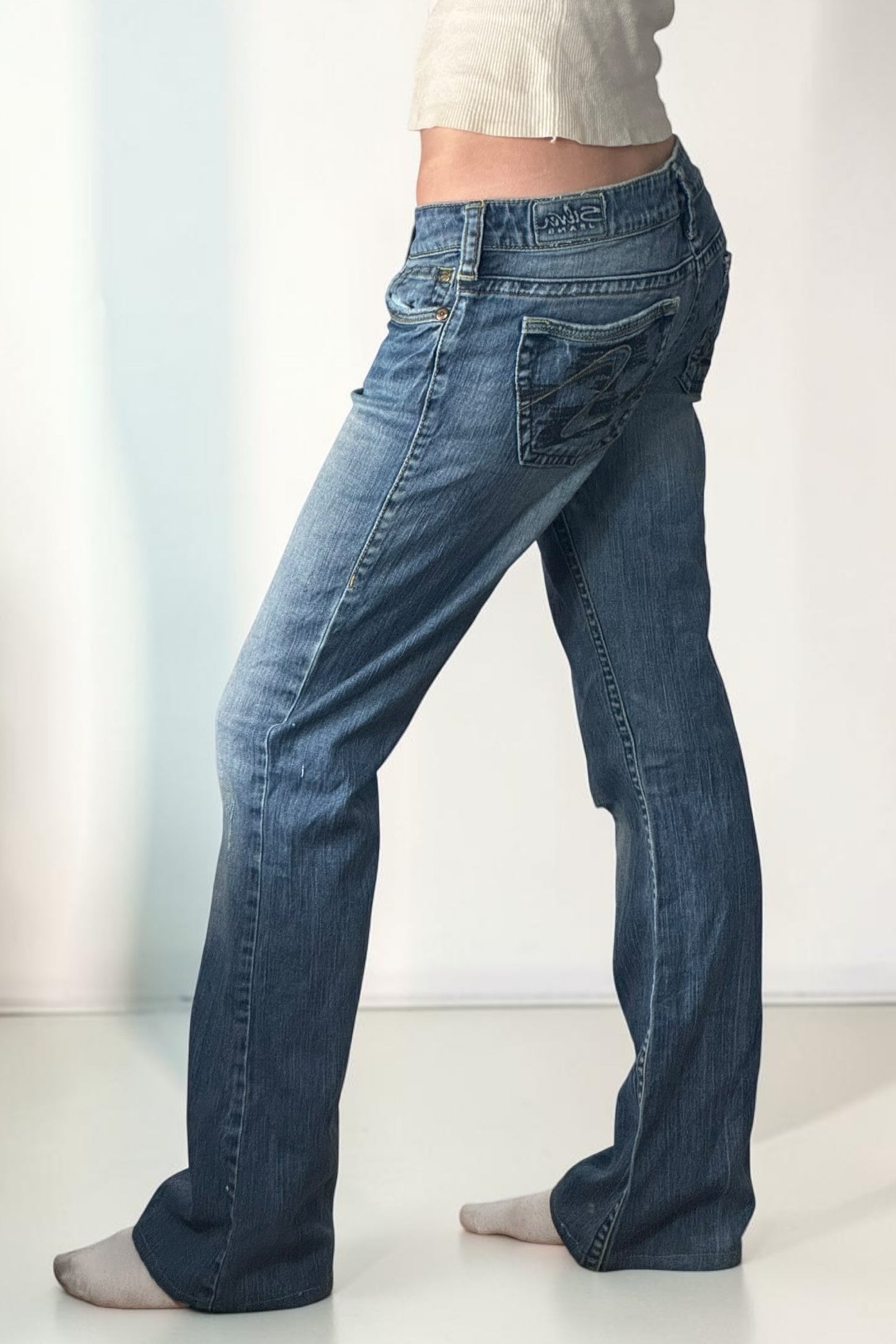 Lågmidjade jeans stl: S/M