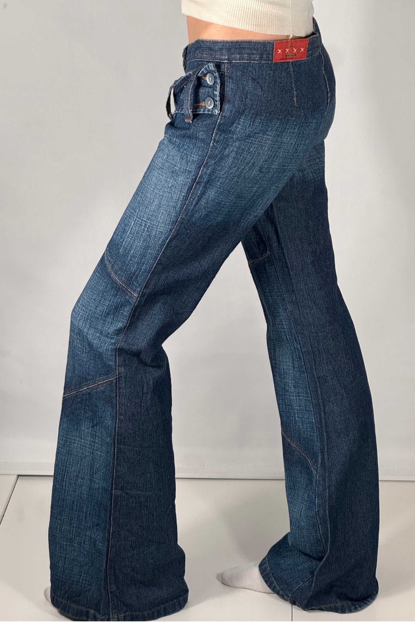 Lågmidjade jeans stl: S