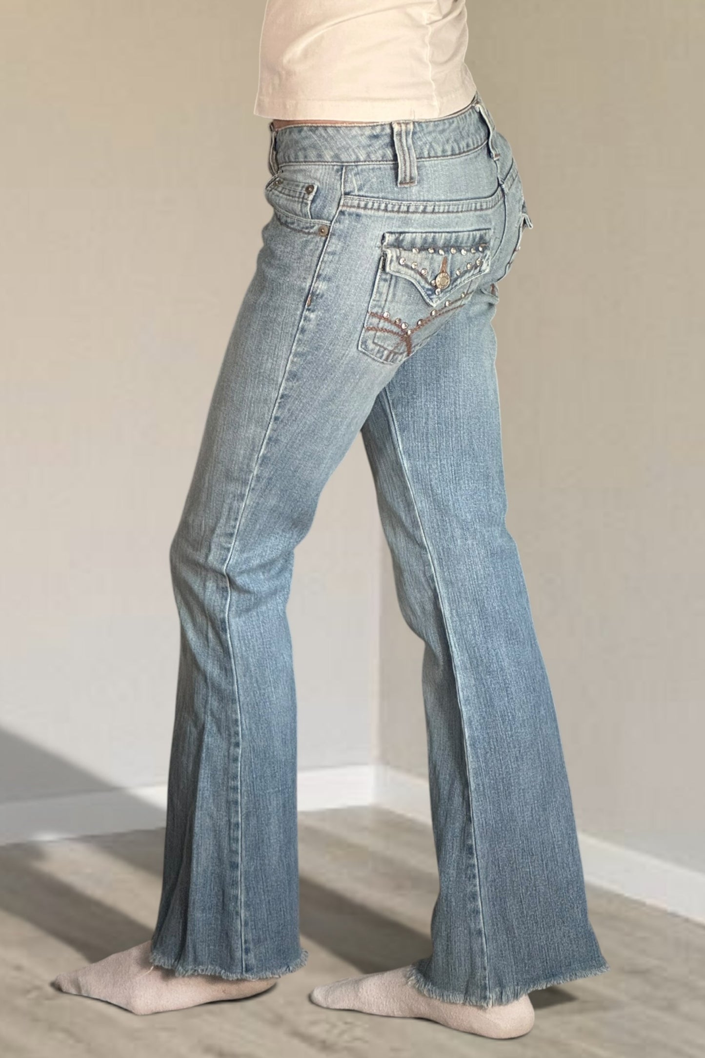 Lågmidjade jeans stl: XS