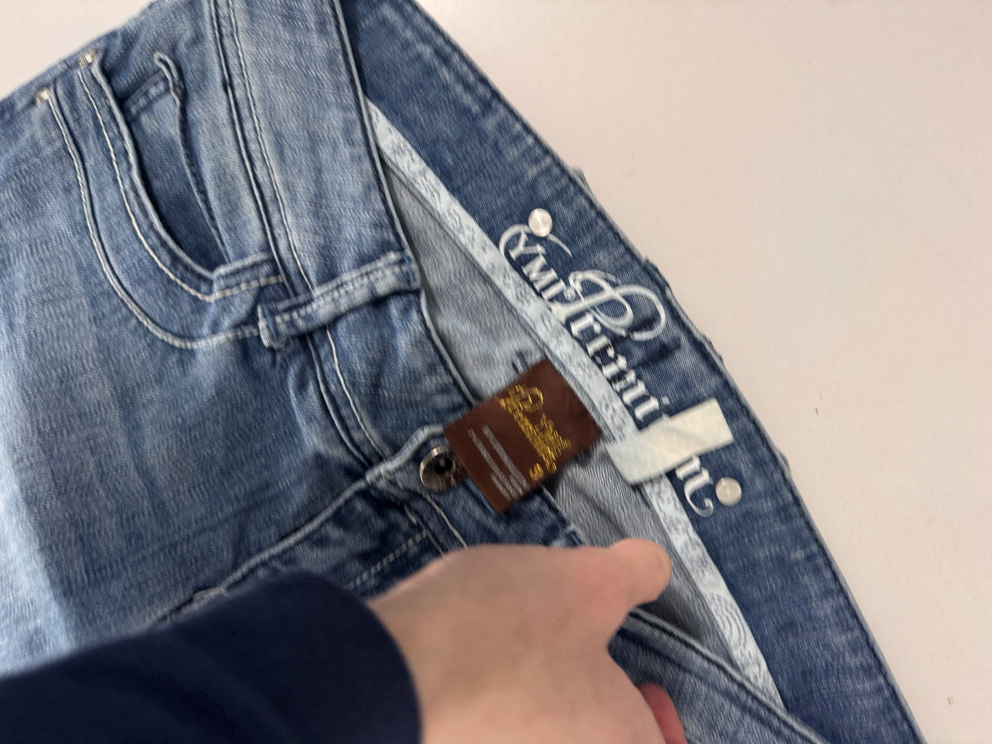 Lågmidjade jeans stl: S