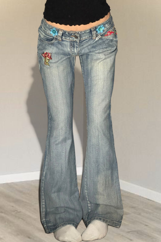 Lågmidjade jeans stl: S/M