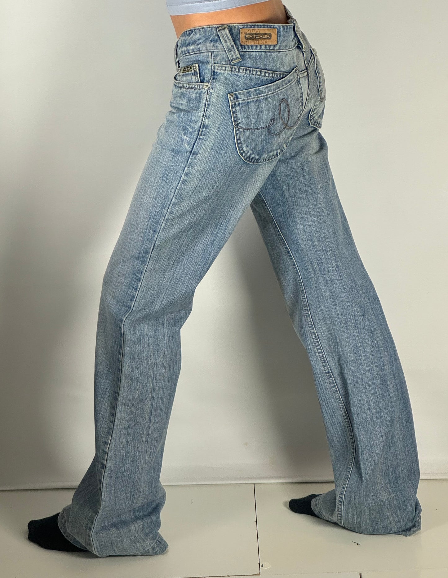 Lågmidjade jeans stl: S