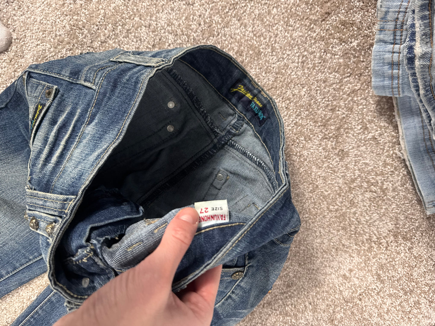 Lågmidjade jeans stl: XS
