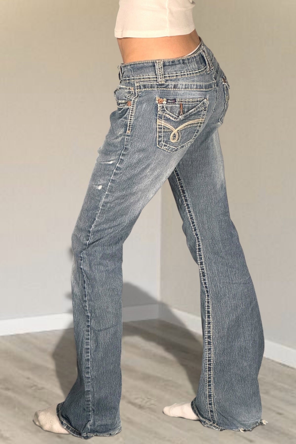 Lågmidjade jeans stl: S
