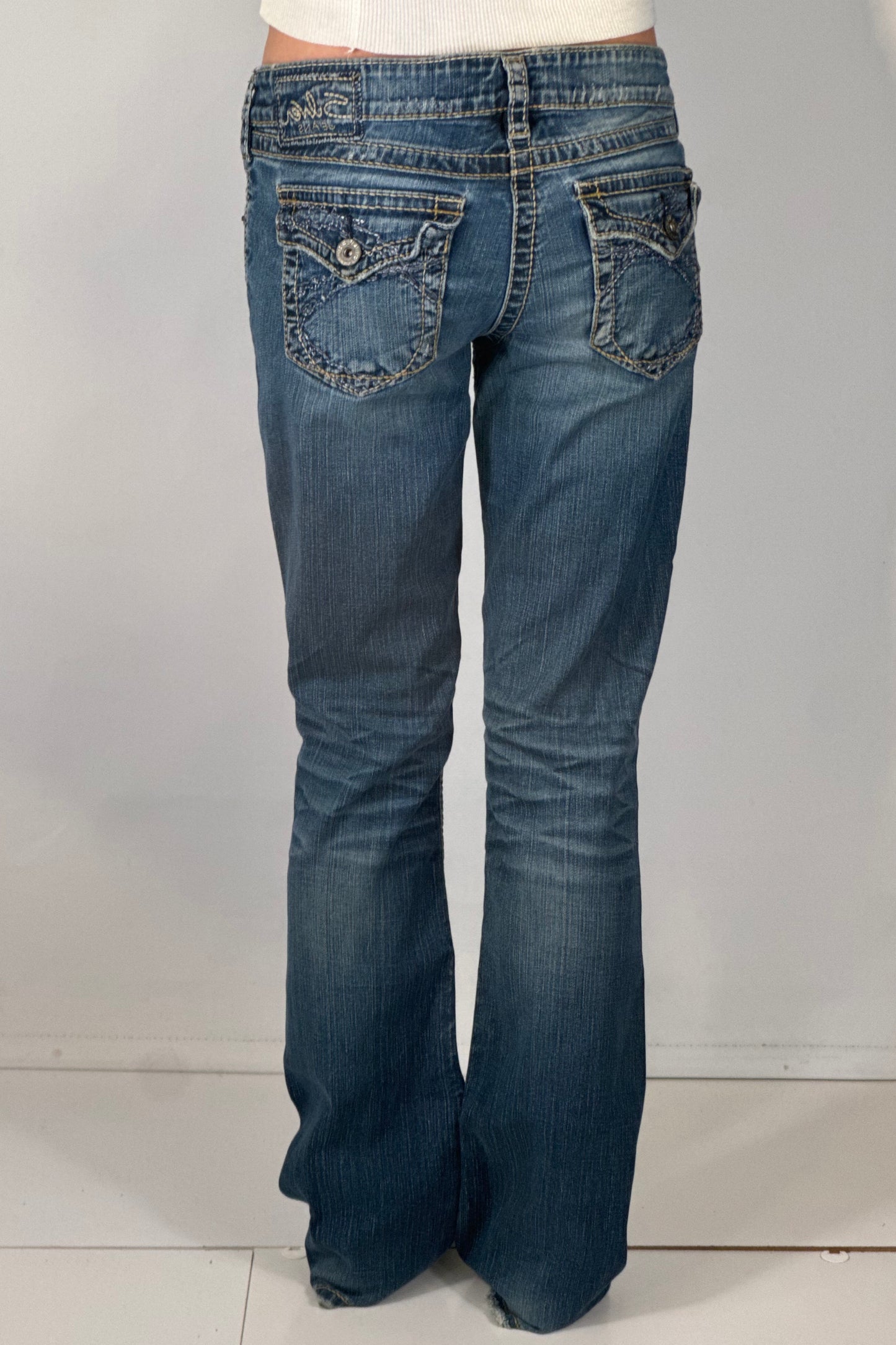 Lågmidjade jeans stl: S