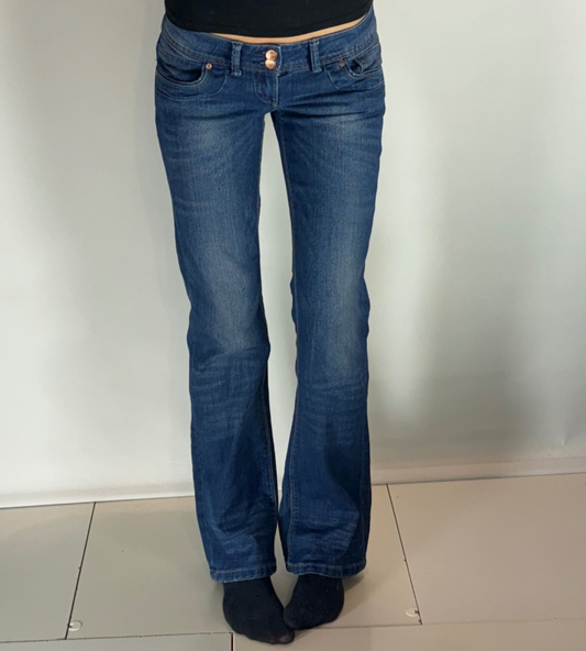 Lågmidjade jeans–stl: S