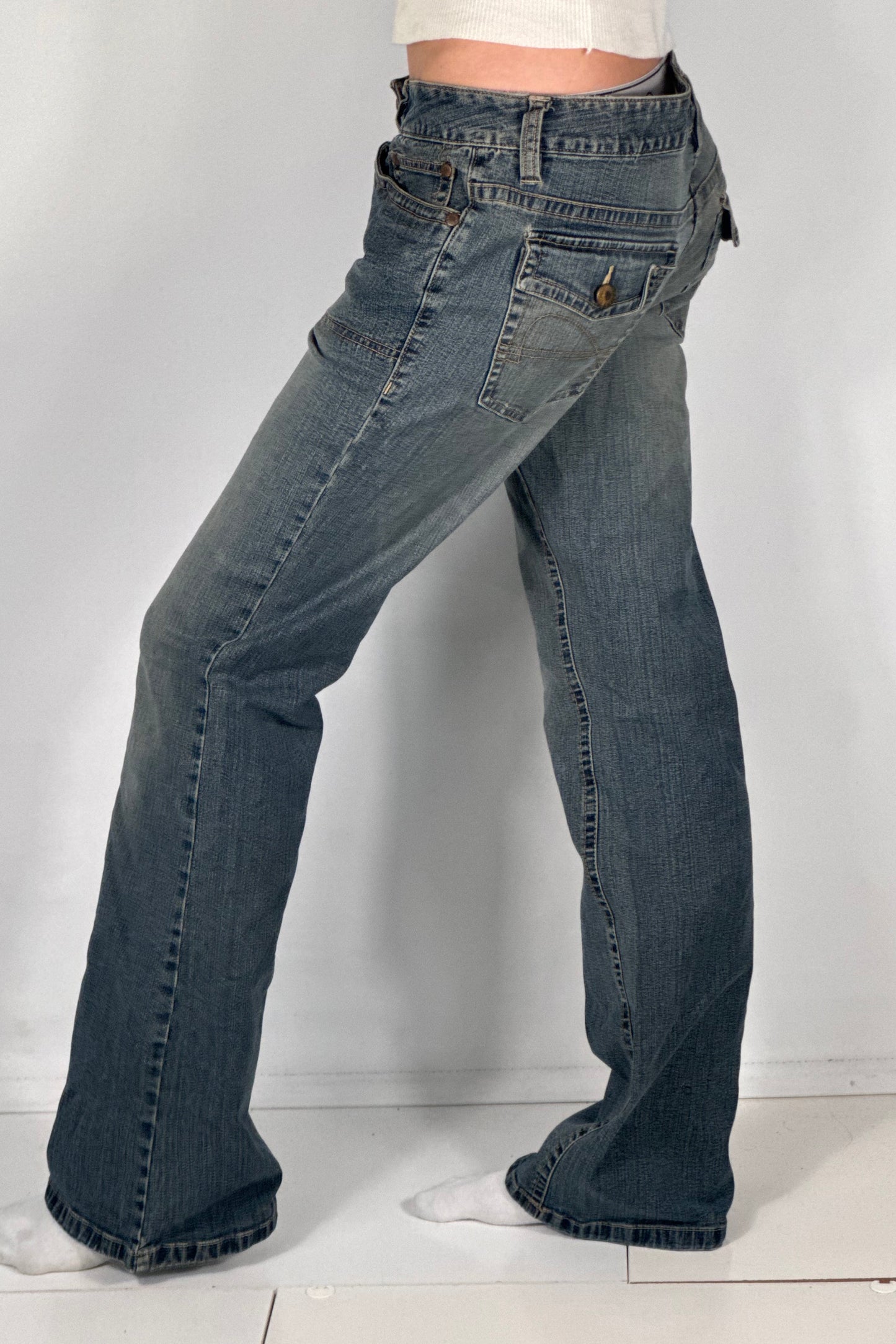Lågmidjade jeans stl: S