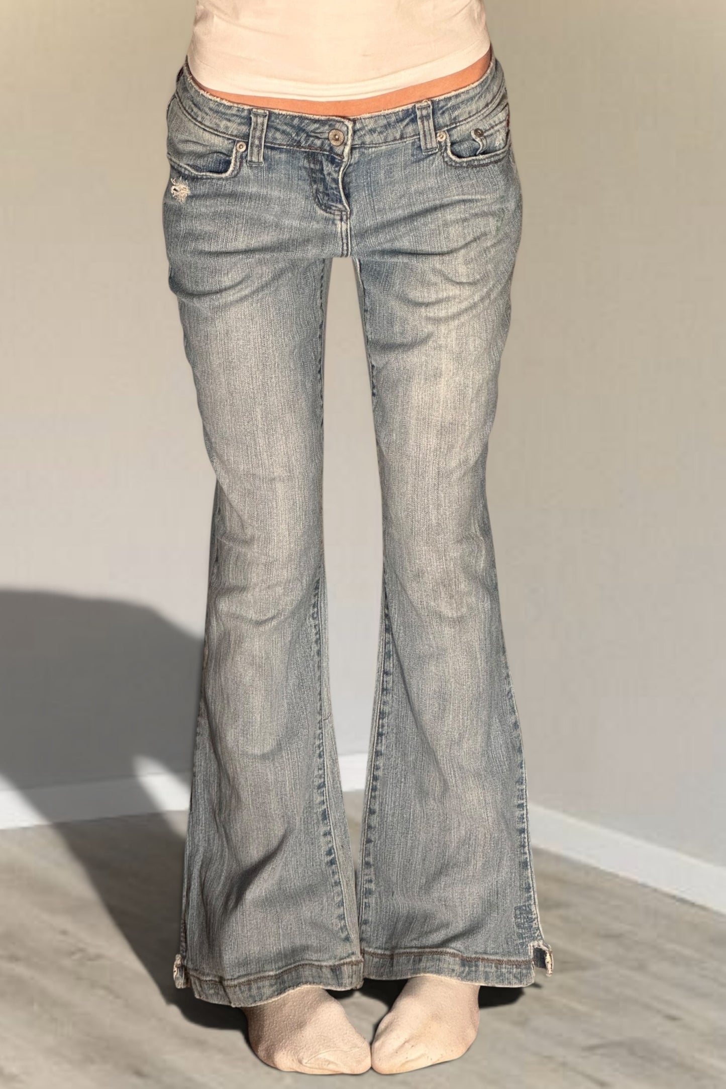 Lågmidjade jeans stl: S