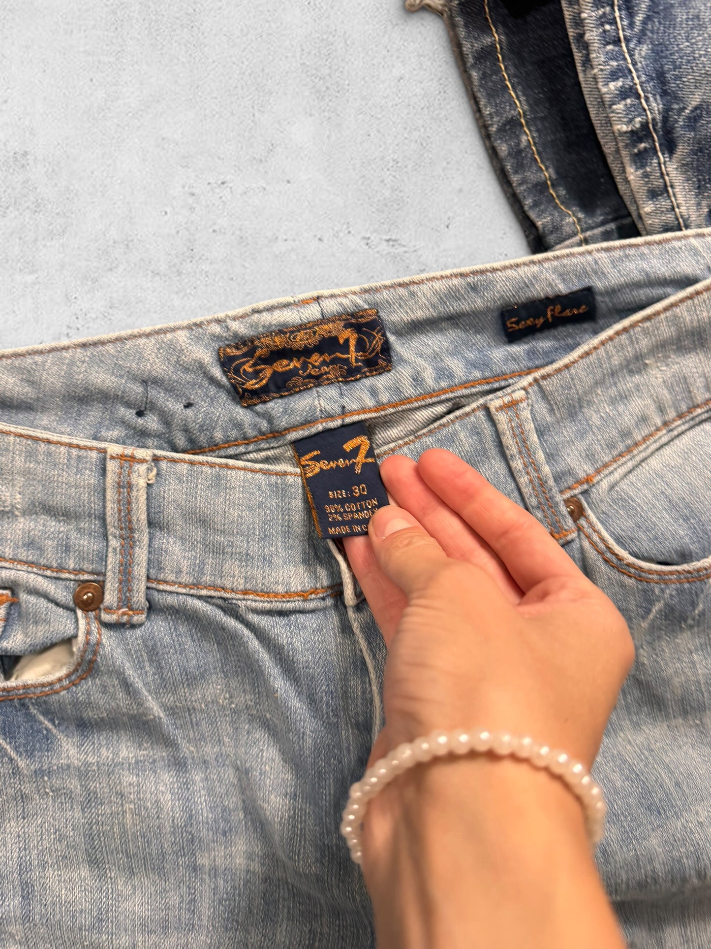 Lågmidjade jeans stl: M