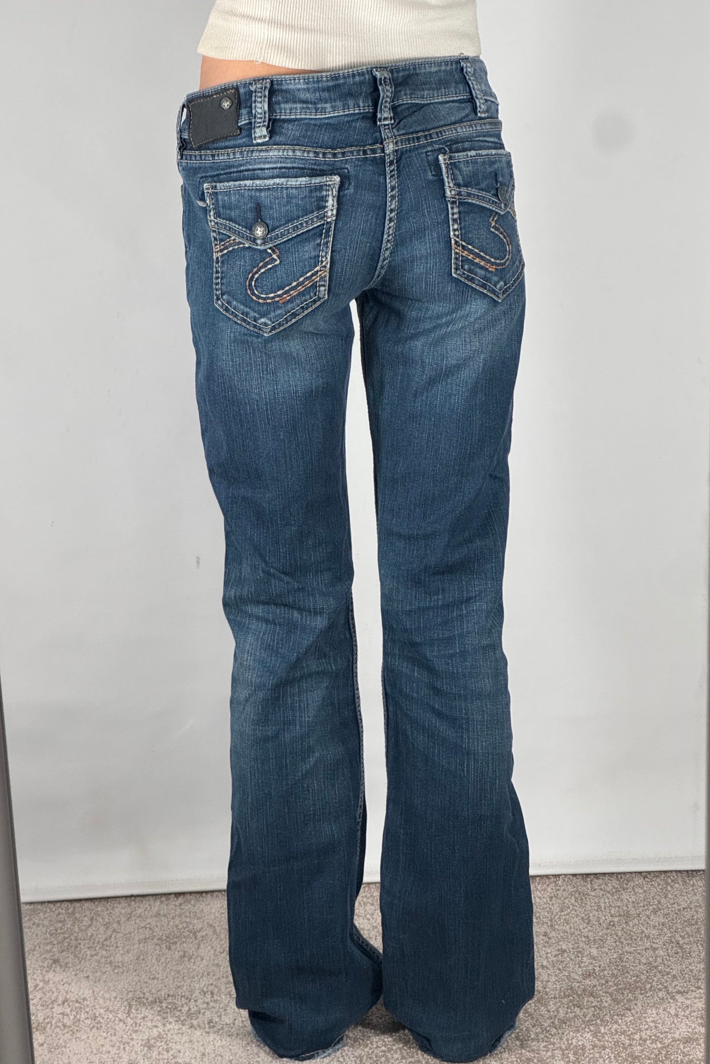 Lågmidjade jeans stl: S/M