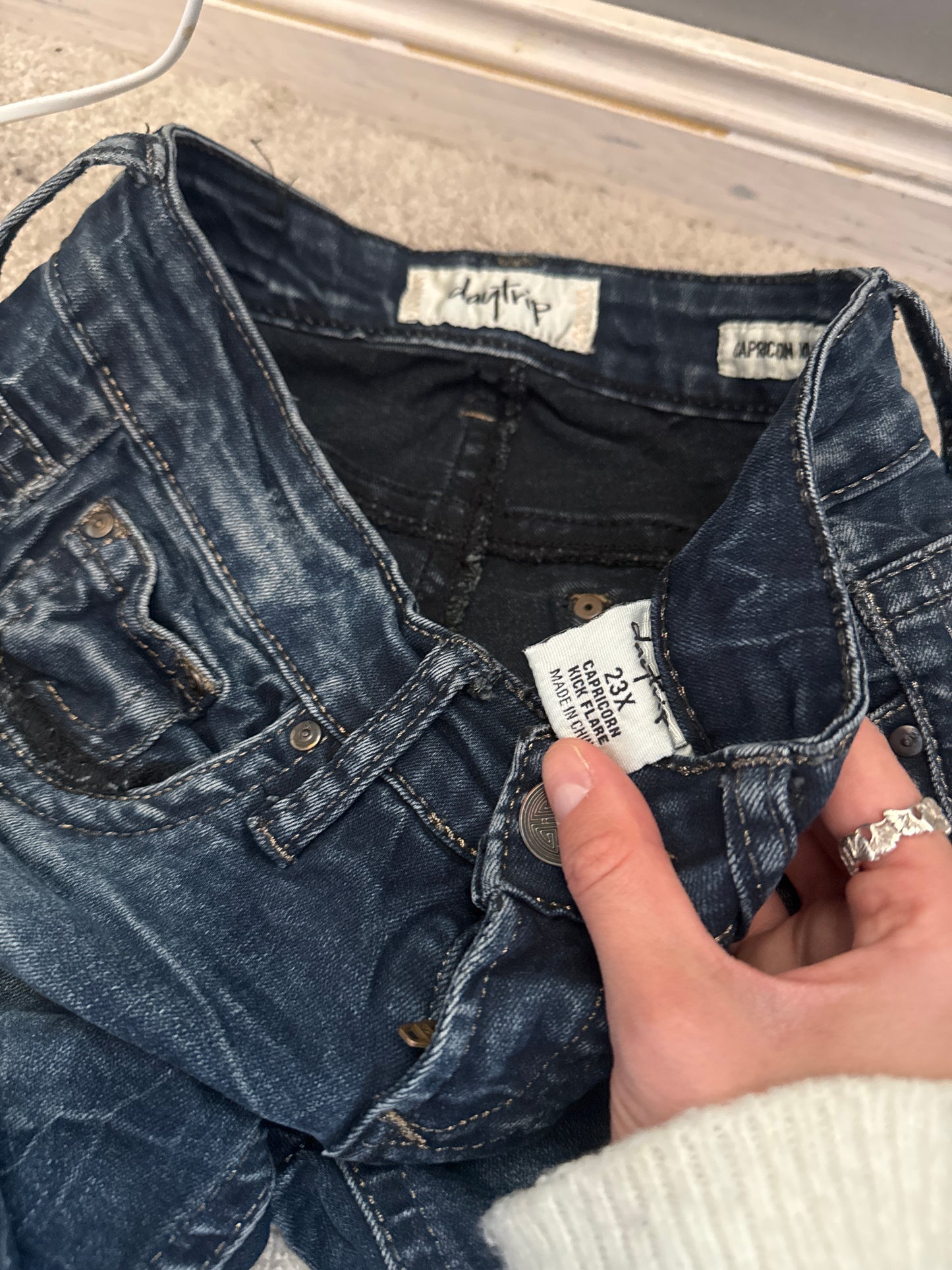 Lågmidjade jeans stl: XS