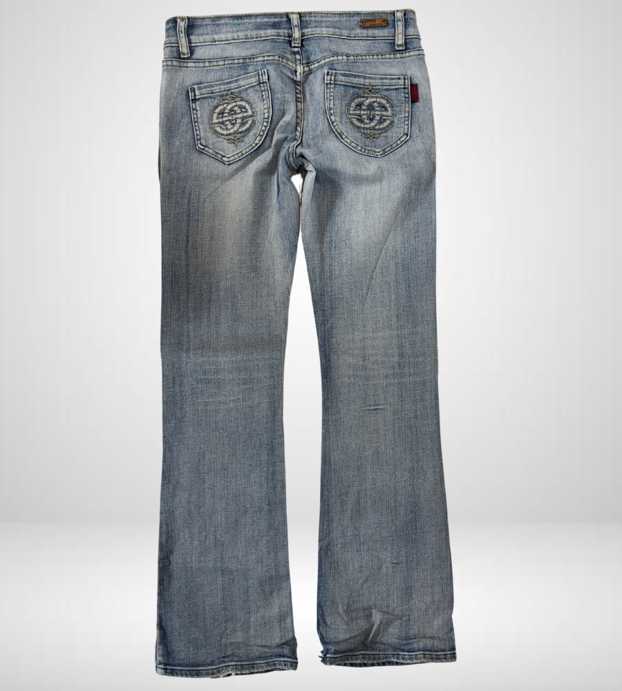 Lågmidjade jeans–stl: S