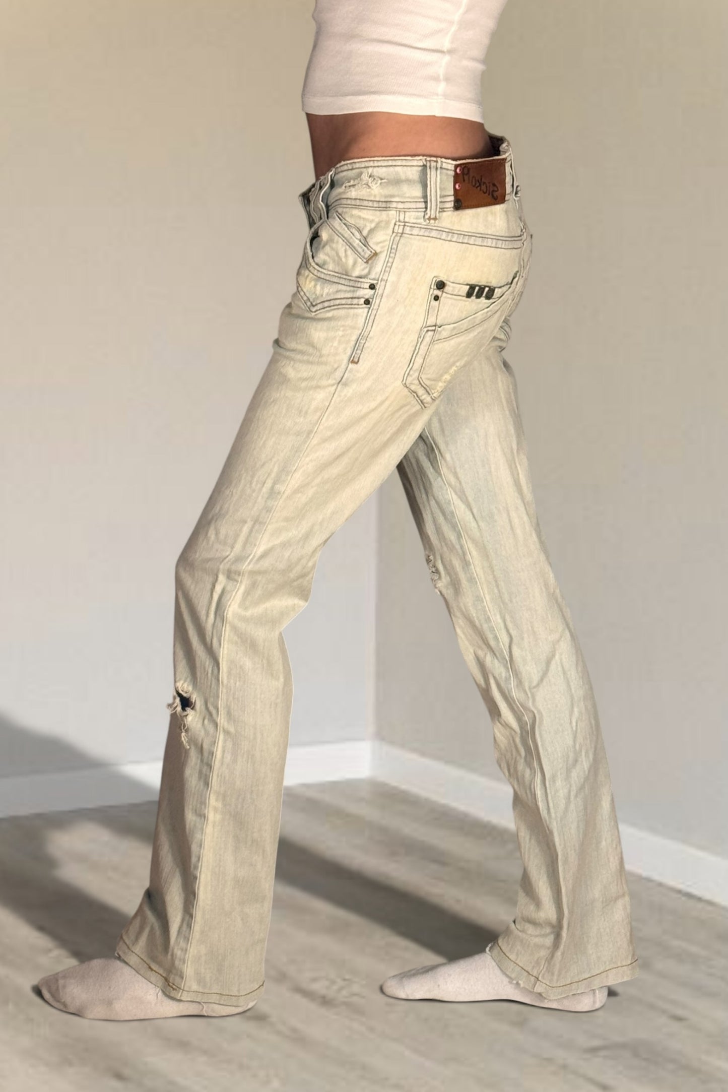 Lågmidjade jeans stl: S