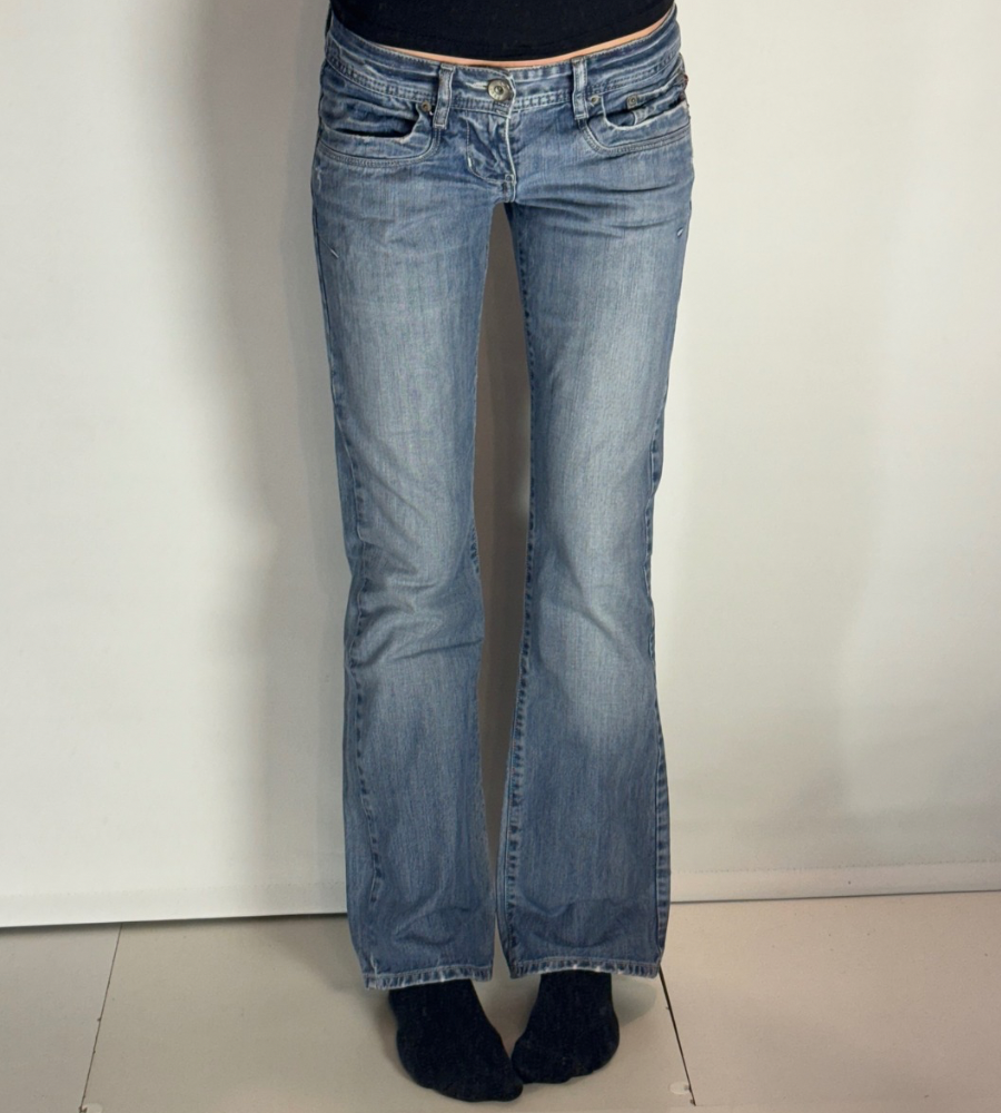 Lågmidjade jeans–stl: XS
