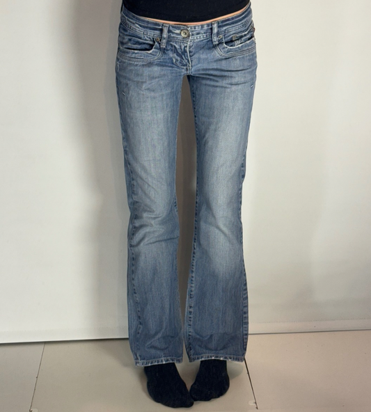 Lågmidjade jeans–stl: XS