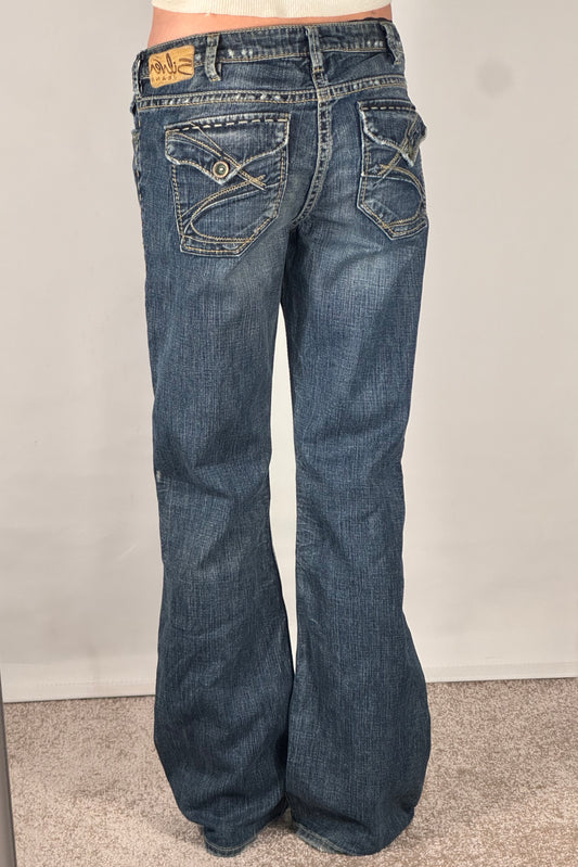 Lavtaljede jeans str: S
