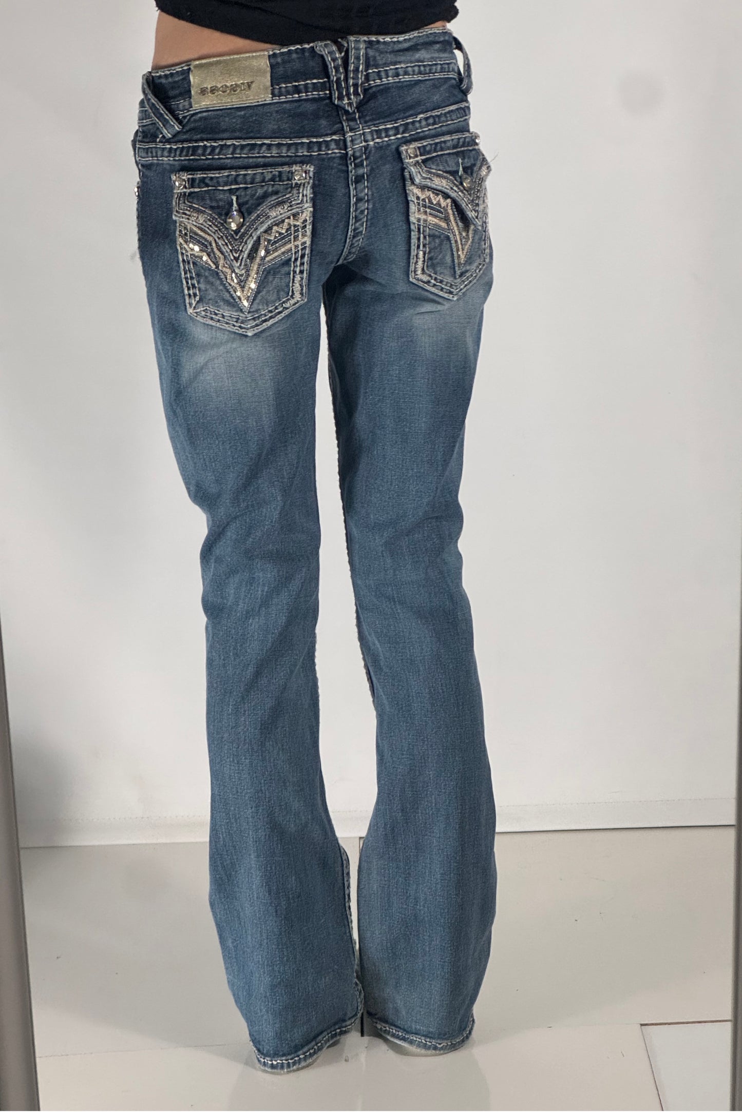 Lågmidjade jeans stl: S