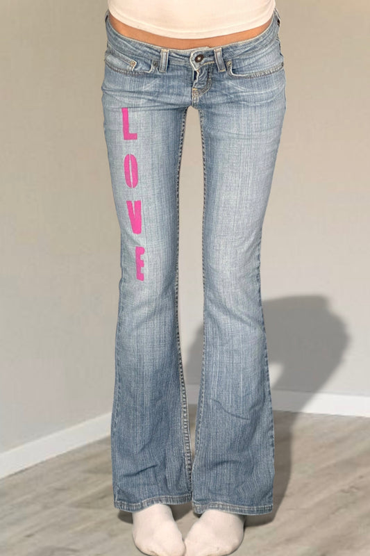 Lågmidjade jeans stl: XS
