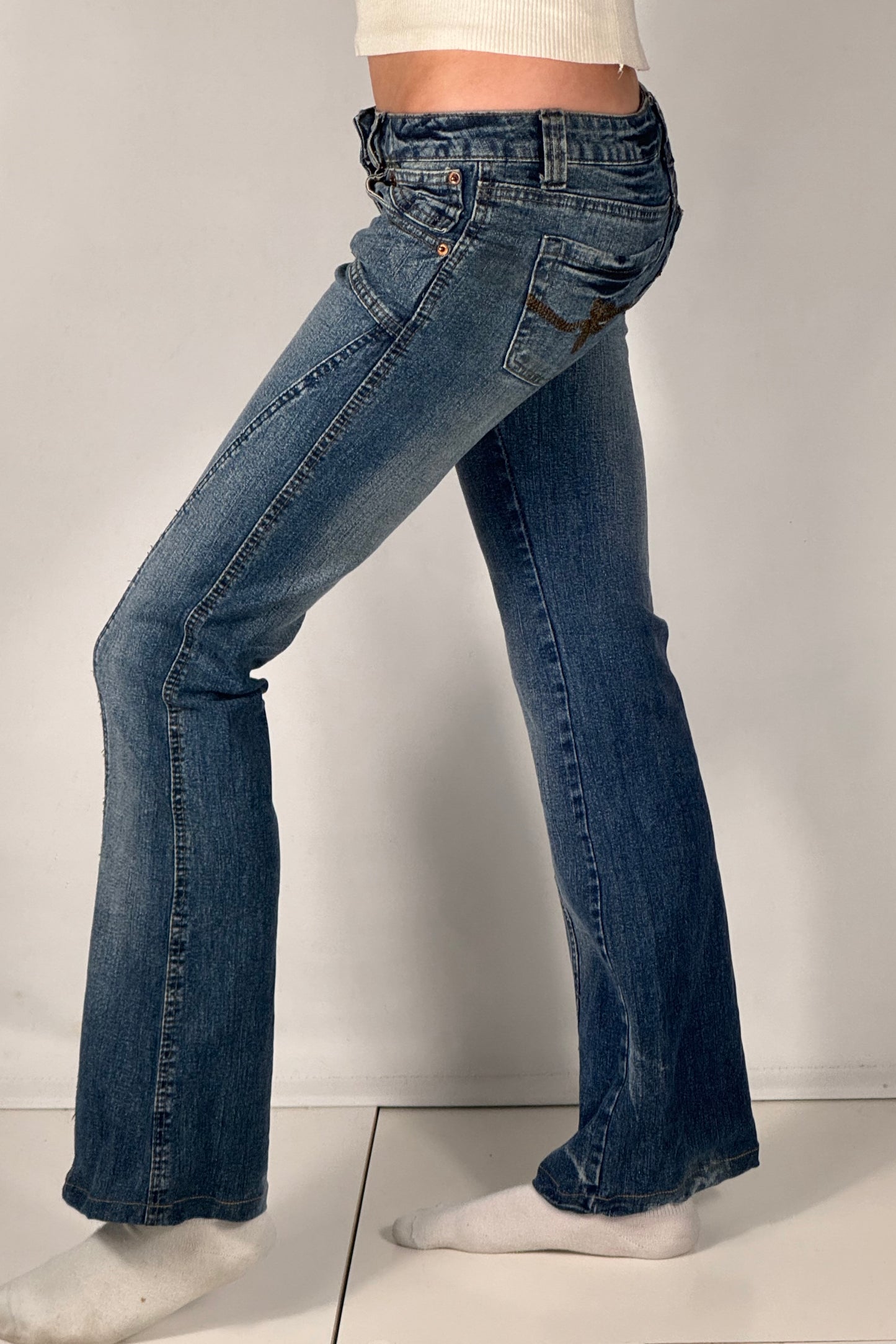 Lavlivede jeans str: XXS