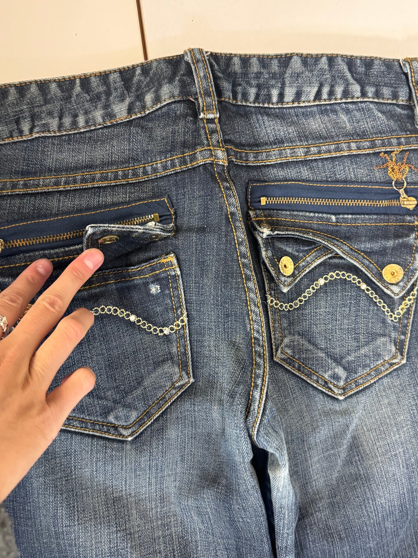 Lågmidjade jeans stl: S