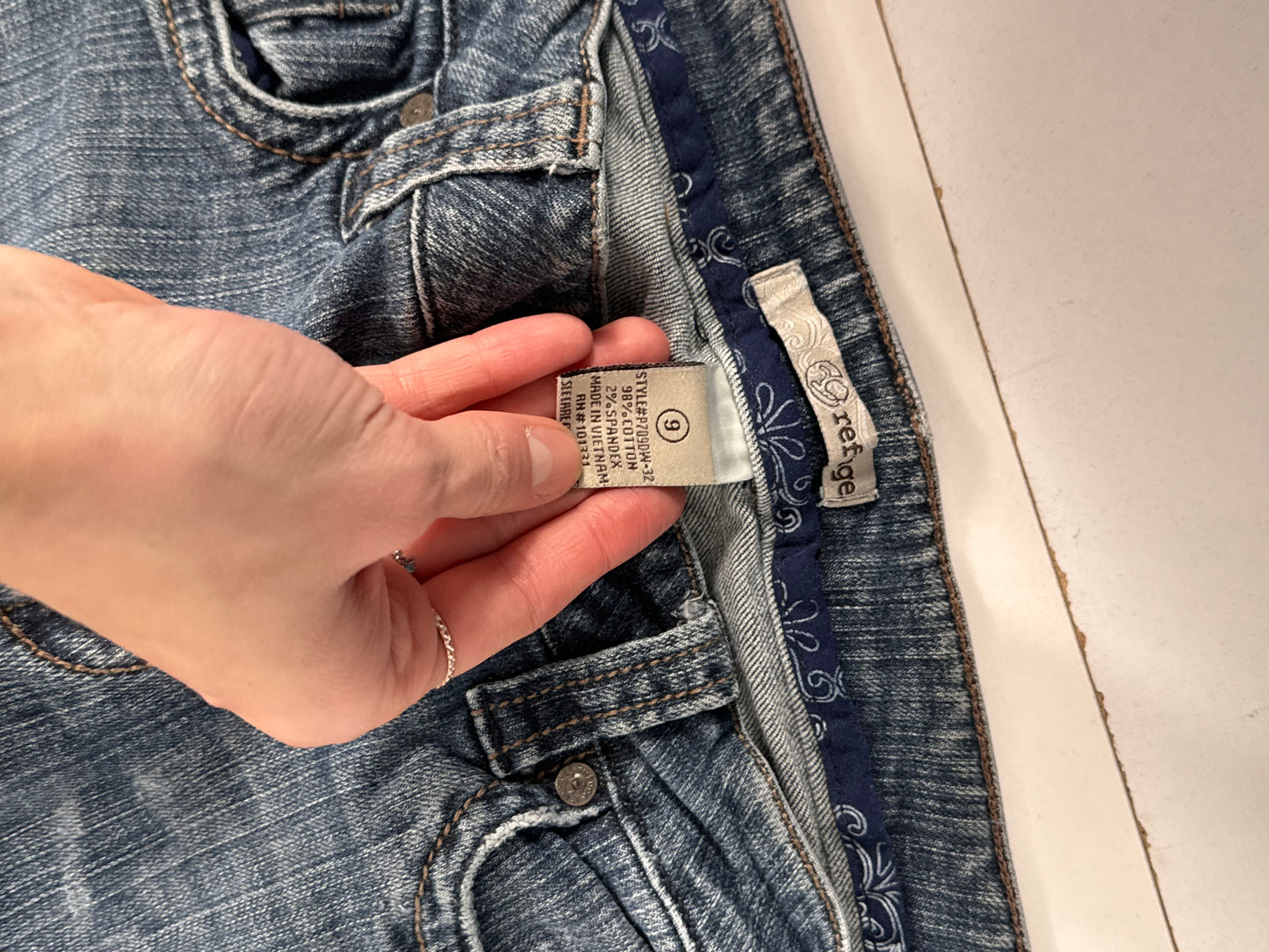 Lavtaljede jeans str: S