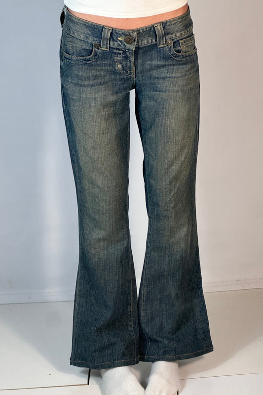 Lavtaljede jeans str: S