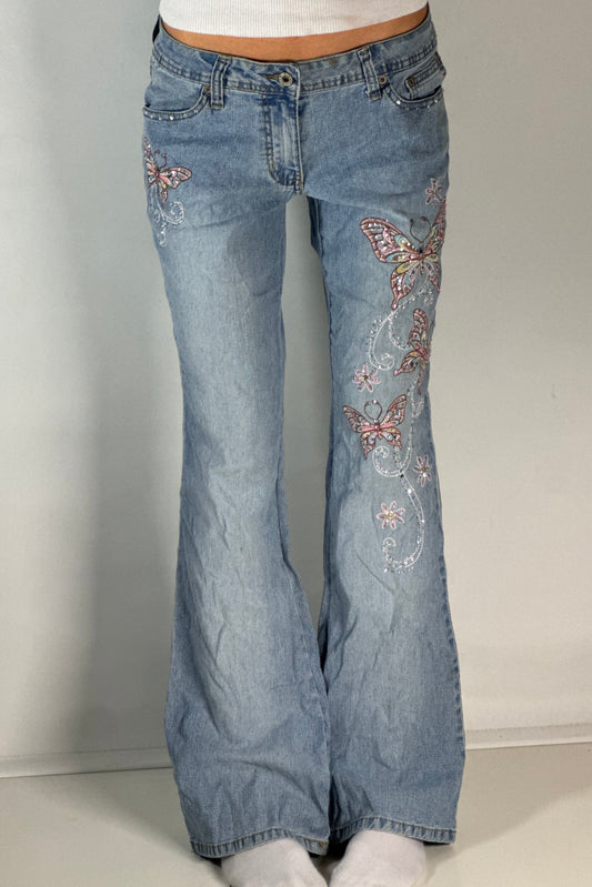 Lågmidjade jeans stl: S