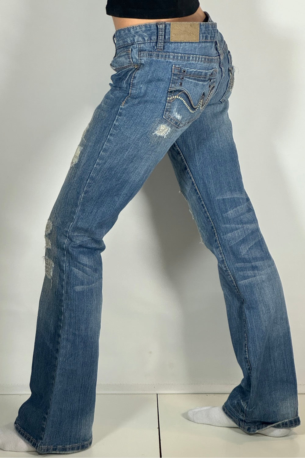 Lågmidjade jeans stl: S/M