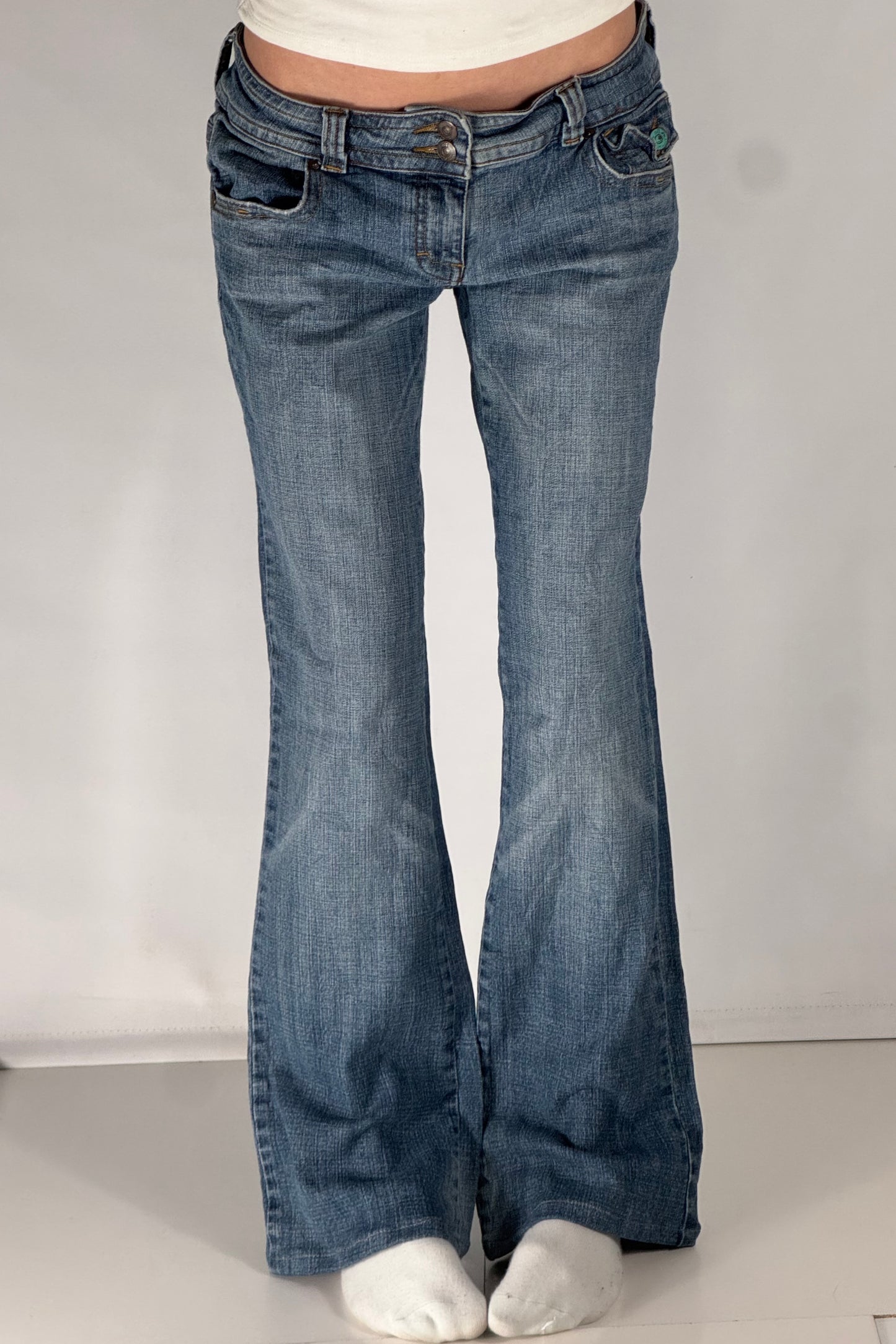 Lågmidjade jeans stl: M