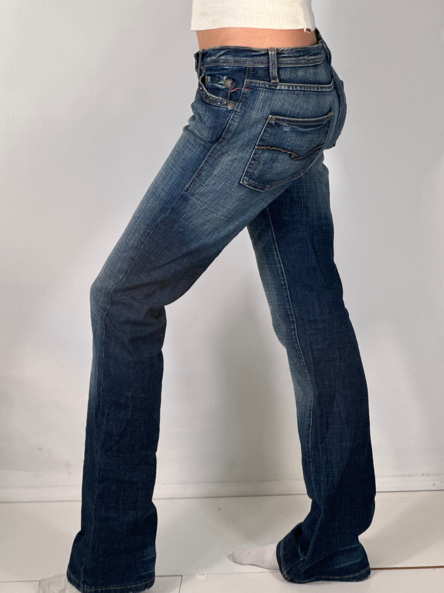 Lågmidjade jeans stl: S