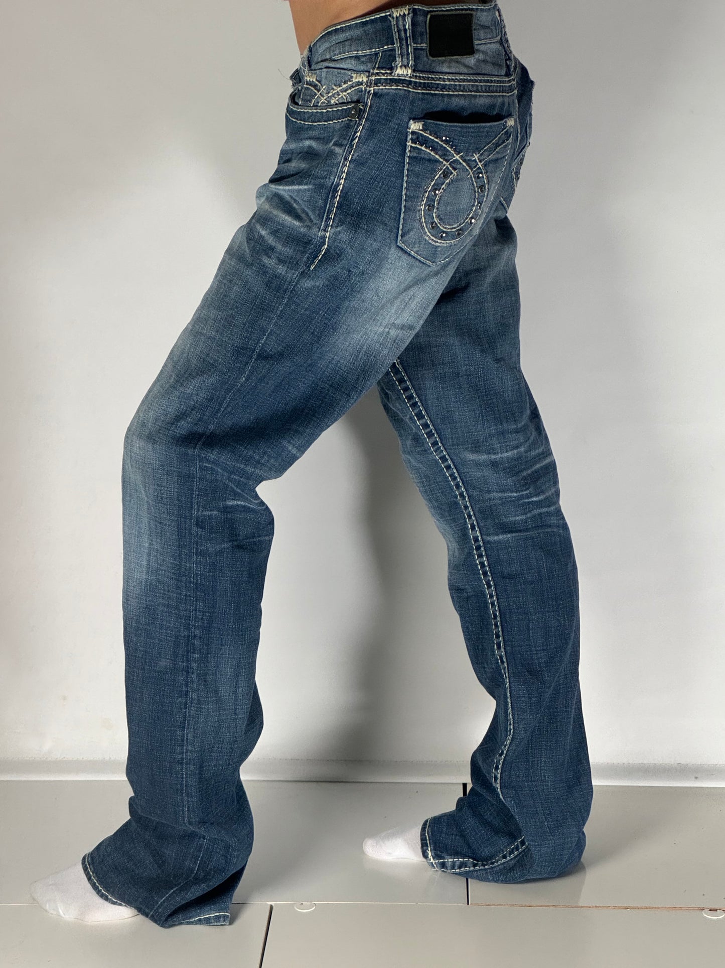 Lågmidjade jeans stl: M