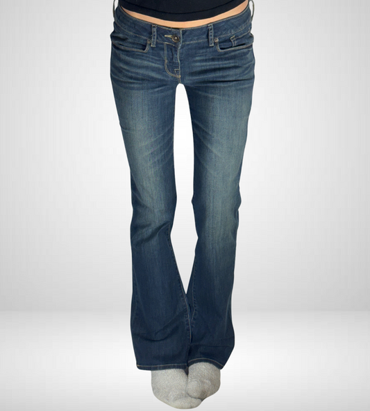 Lågmidjade jeans–stl: S