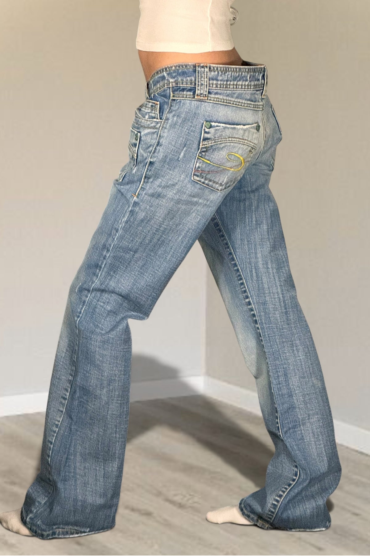 Lågmidjade jeans stl: M