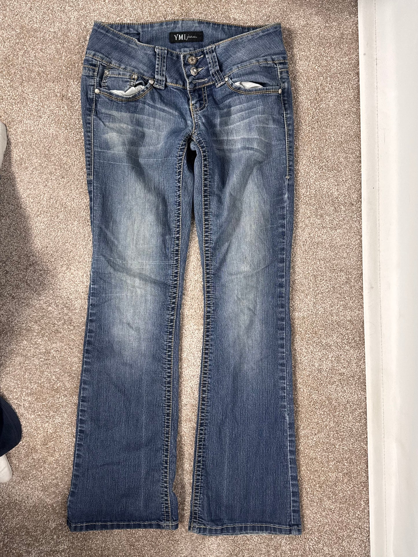 Lavtaljede jeans str: S