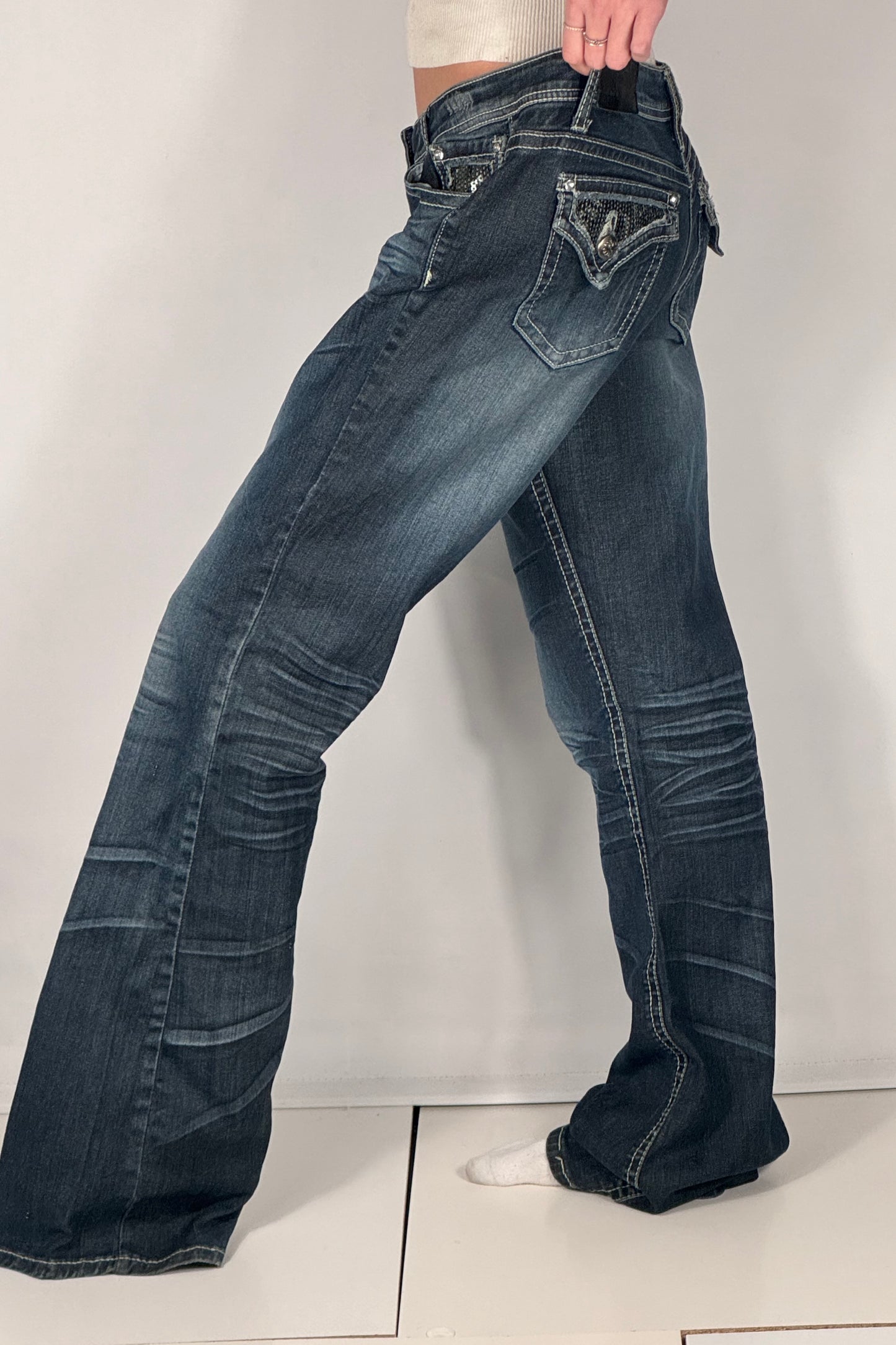 Lågmidjade jeans stl: L