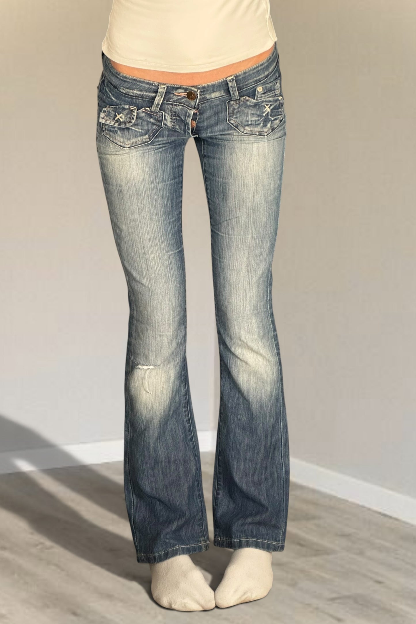 Lågmidjade jeans stl: XS