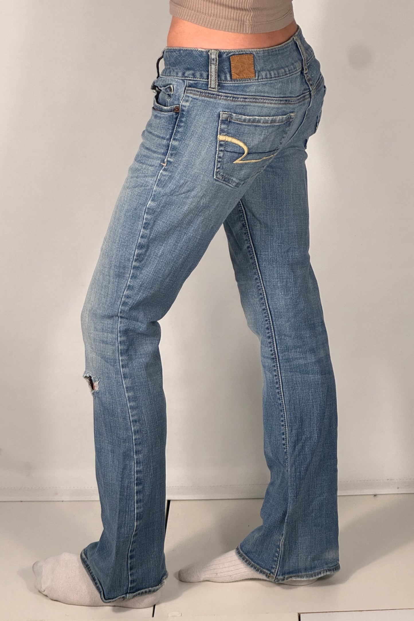 Lågmidjade jeans stl: S