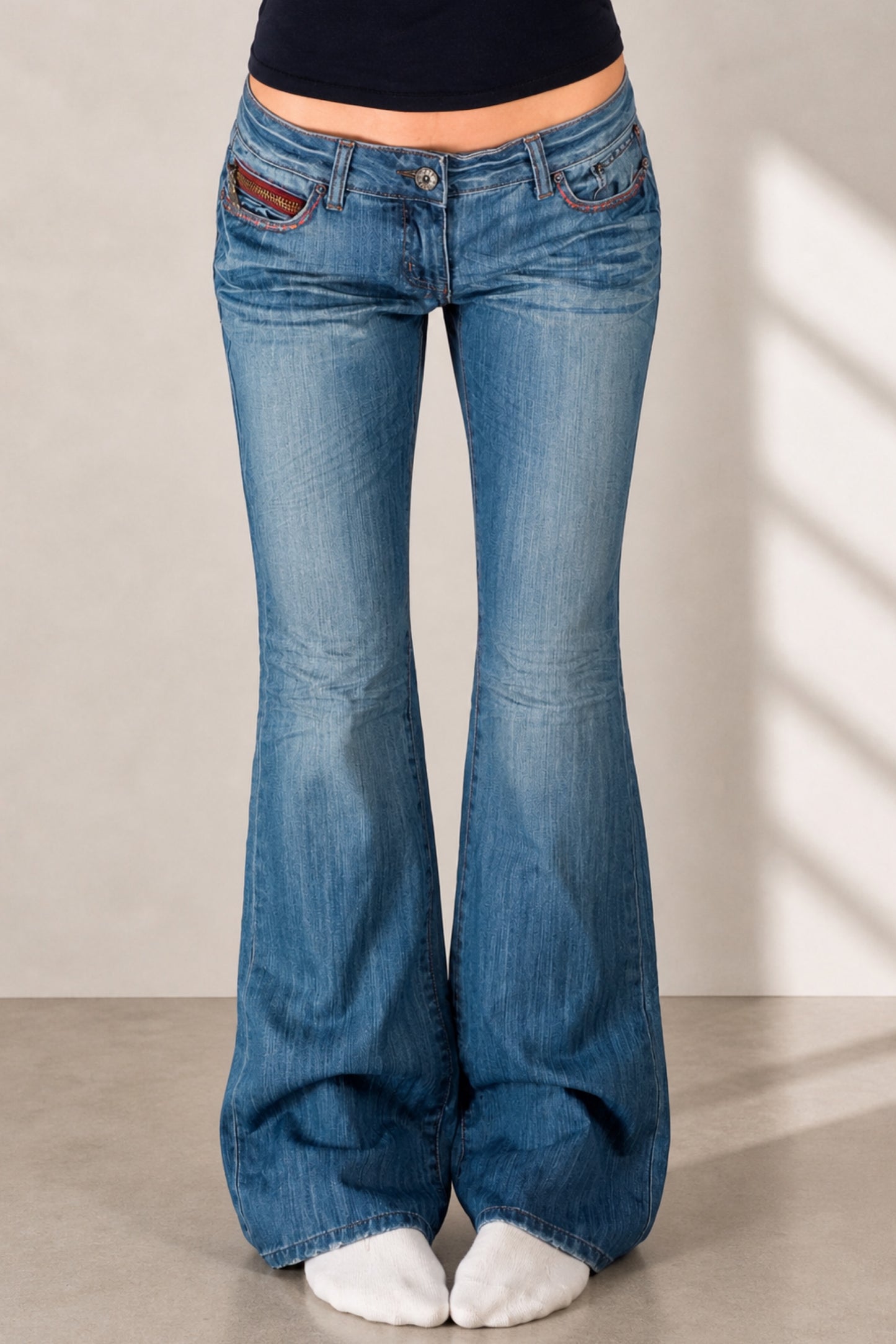 Lavlivede jeans str: L