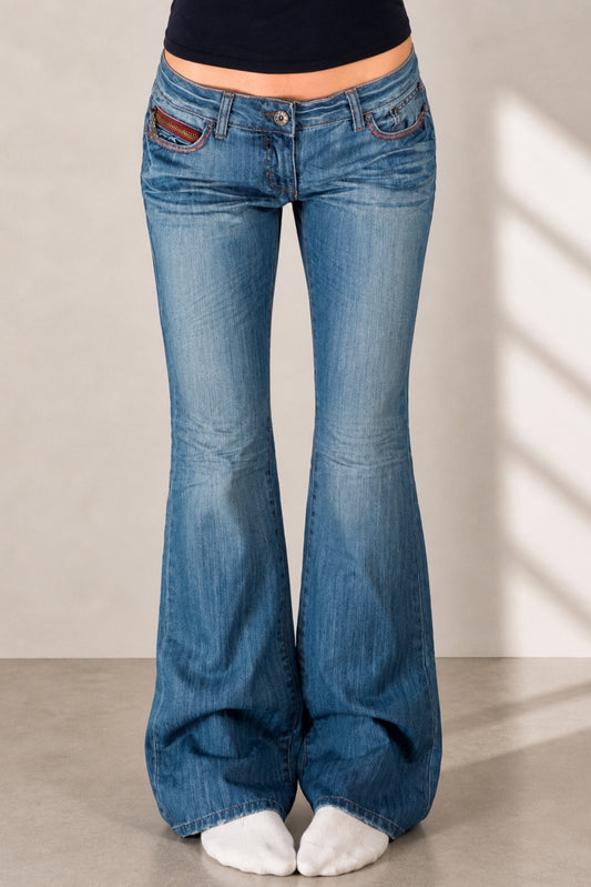 Lågmidjade jeans stl: M/L