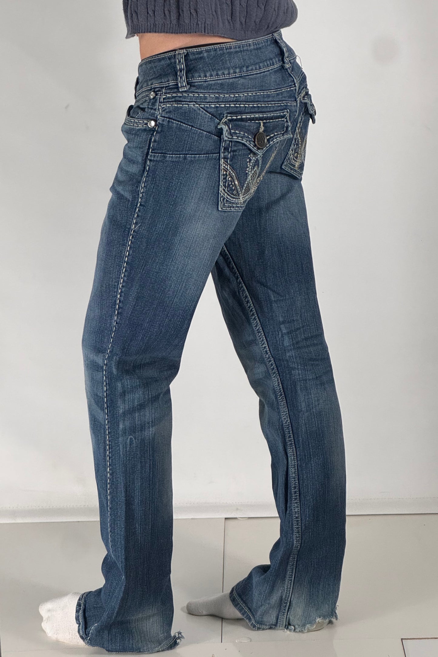 Lågmidjade jeans stl: M