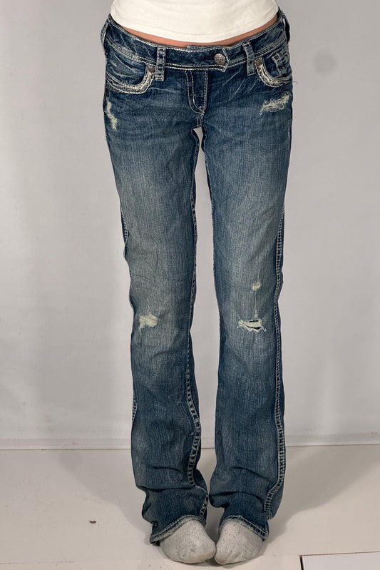 Lågmidjade jeans stl: S/M
