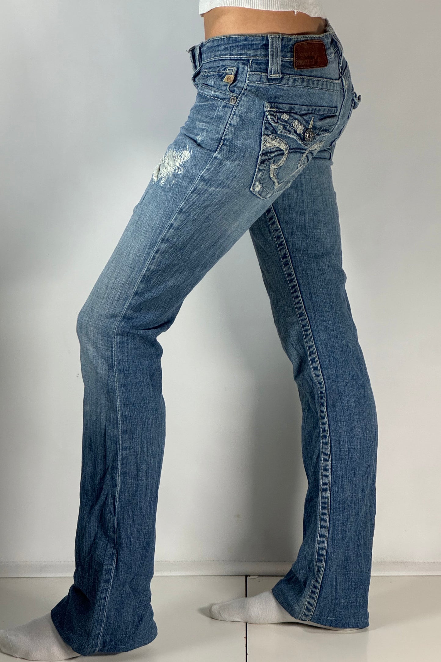 Lågmidjade jeans stl: S