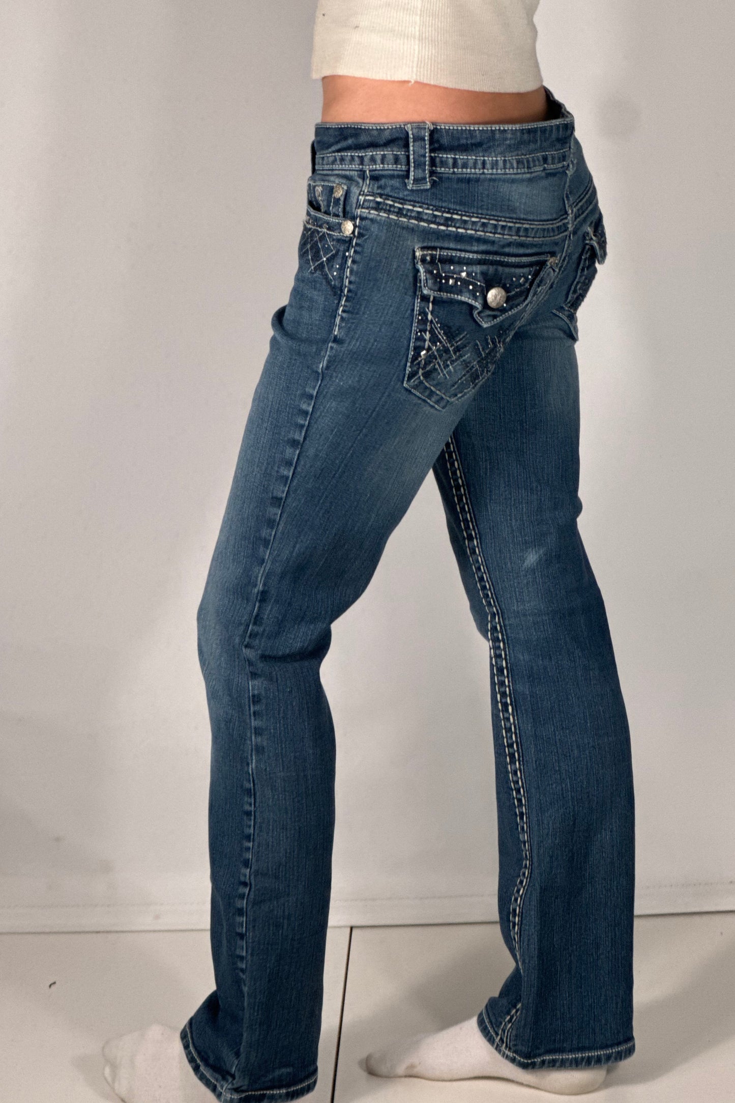 Lågmidjade jeans stl: S