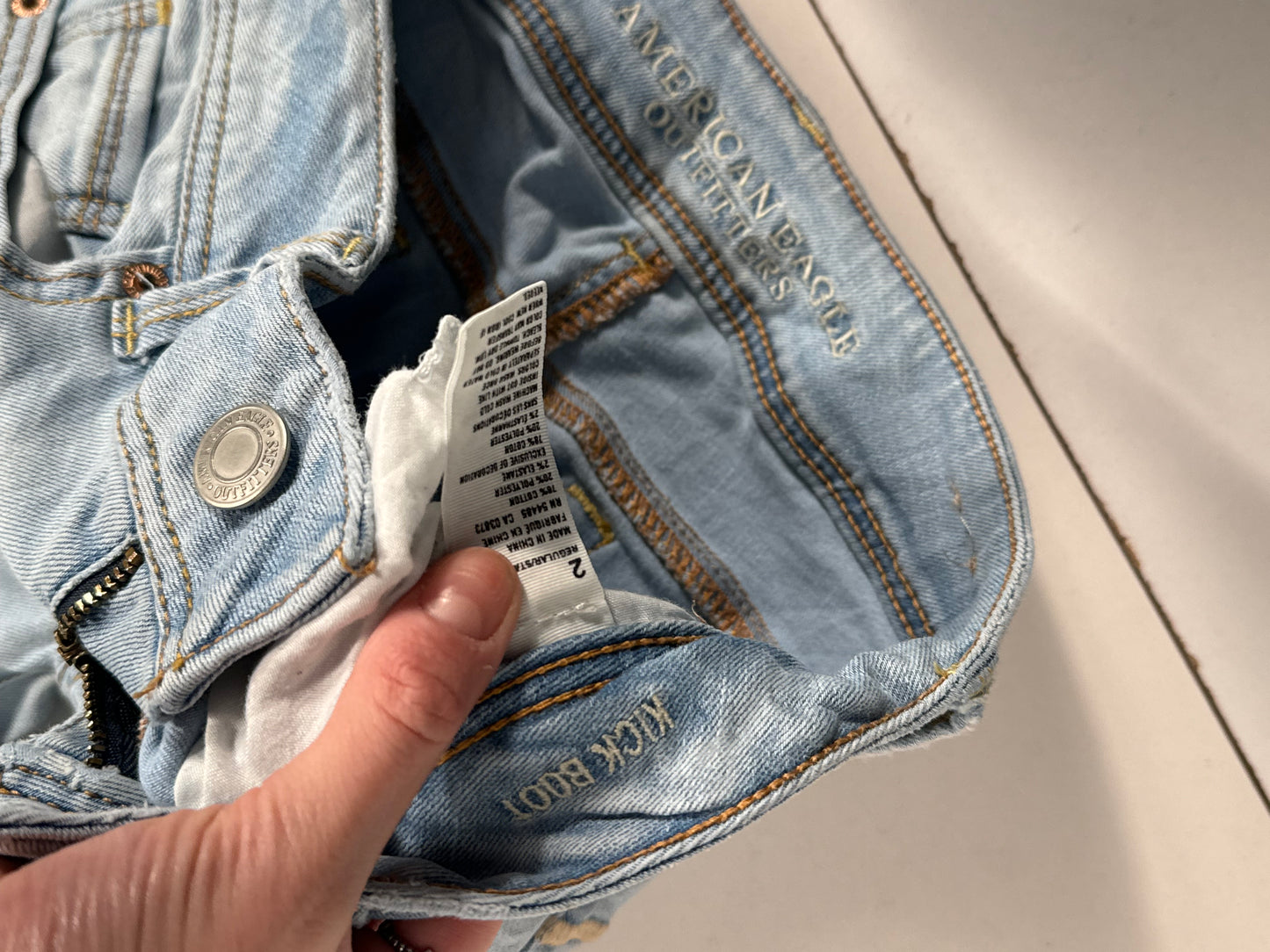 Lavlivede jeans str: XS