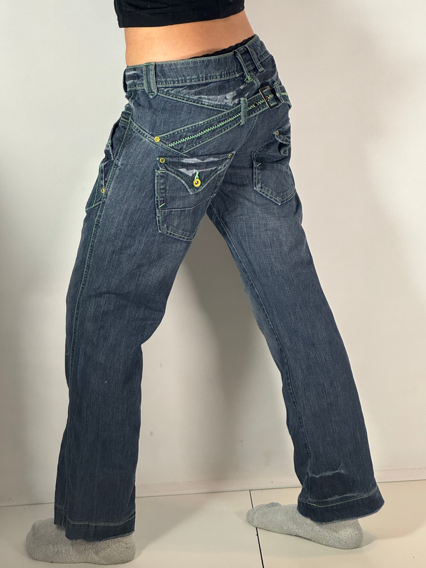 Lågmidjade jeans stl: S/M