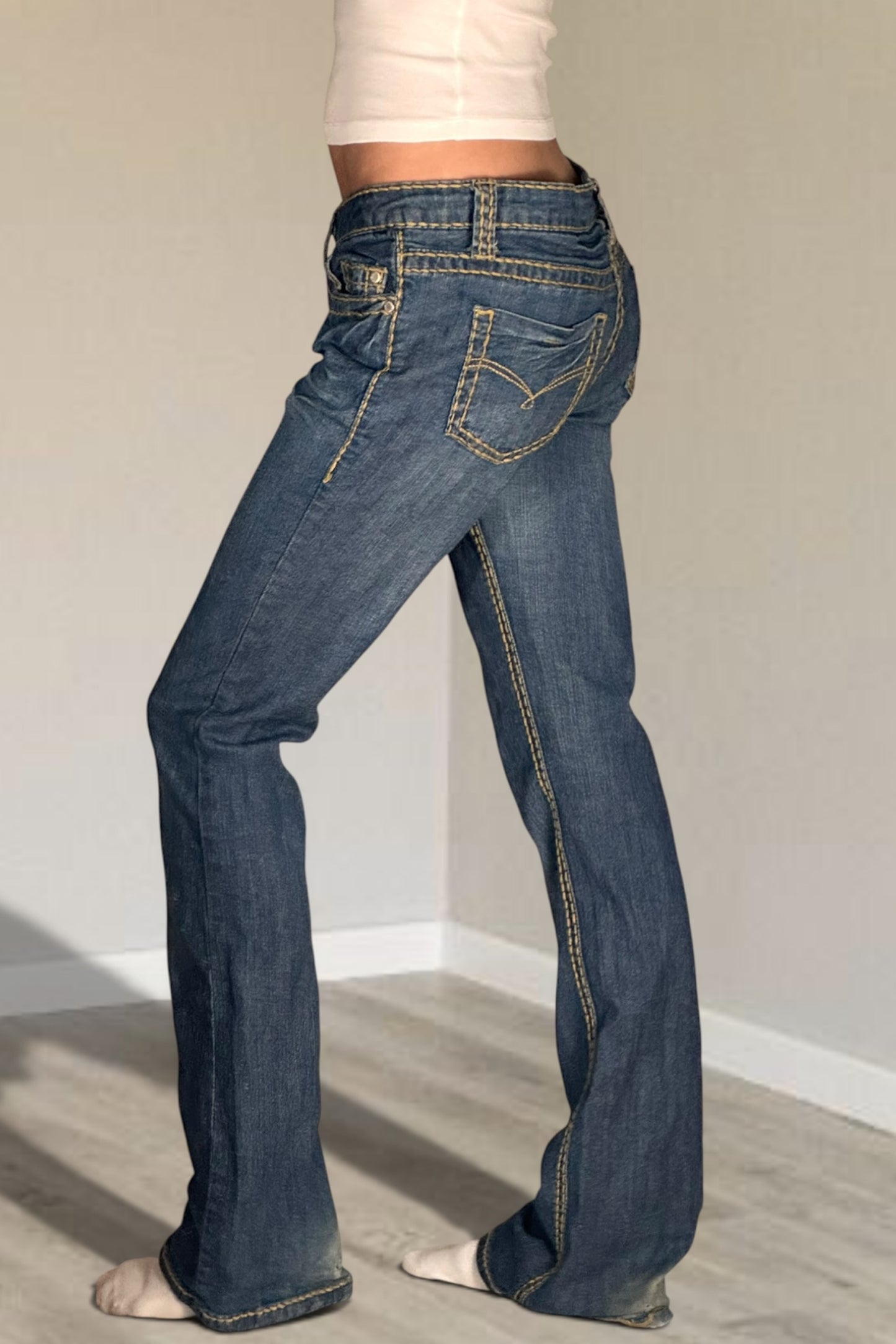 Lågmidjade jeans stl: M