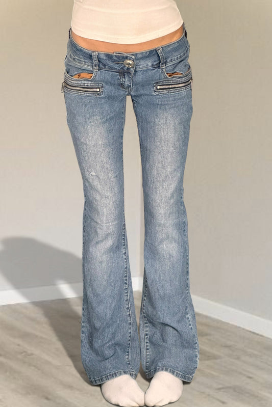 Lågmidjade jeans stl: S